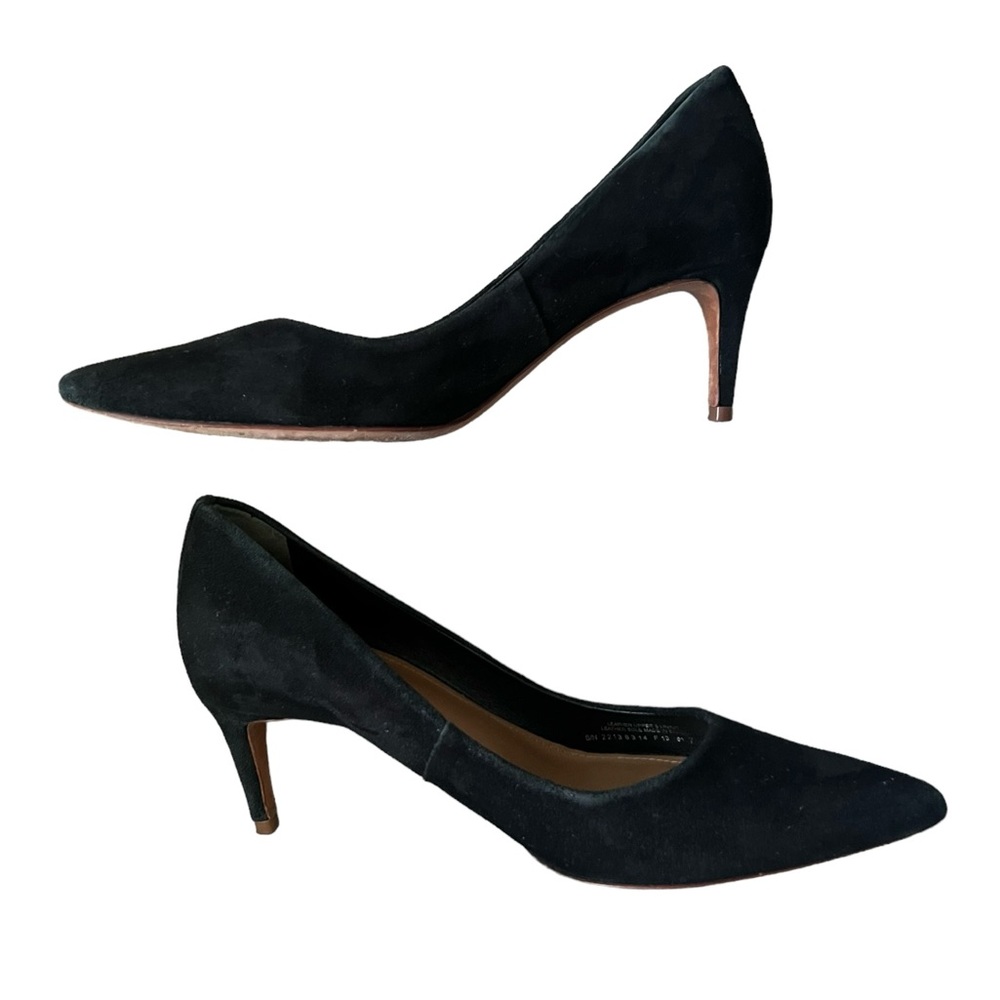 TORY BURCH Classic Suede Pumps Black Size 7.5 - Picture 4 of 11
